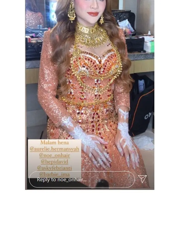 8 Potret Henna Night Aurel Hermansyah Jelang Pernikahan, Meriah Banget