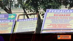 Citizen6, Jakarta: Himbauan ini diperuntukkan penonton yang akan menyaksikan pertandingan penyisihan Piala Dunia antara Indonesia vs Qatar yang disiarkan SCTV hari Selasa (11/10). (Pengirim: Sunyoto)