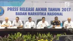 Selama 2017, BNN ungkap 46.537 kasus, 58.365 tersangka, dan barang bukti berupa sabu 4,71 ton, ganja 151,22 ton dan 2.940.748 butir ekstasi.