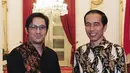 Lihat betapa seriusnya Andre Taulany saat bertemu dengan Presiden Jokowi. (Foto: instagram.com/andreastaulany)