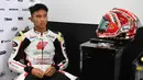 Mario akan berjuang tanpa rekannya, Somkiat Chantra pada balapan yang berlangsung di Sirkuit Motegi, Motegi, Jepang. (AFP/Toshifumi Kitamura)
