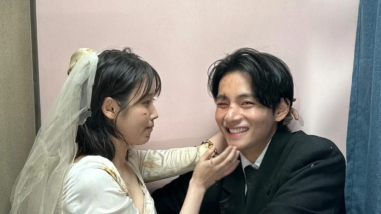 Asal Mula Nama Taejun dan Jihye yang Disematkan IU dan V BTS di Unggahan Potret Belakang Layar MV Love Wins All