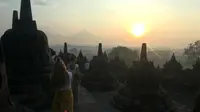Tidak semua arca di Candi Borobudur bisa mengabulkan mimpi. (Liputan6.com/Switzy Sabandar)