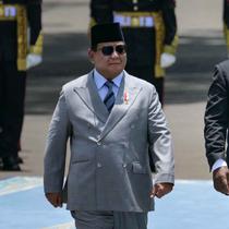 Presiden Prabowo Subianto menerima Presiden Afrika Selatan Cyril Ramaphosa di Istana Merdeka, Kompleks Istana Kepresidenan, Jakarta Pusat, Rabu (22/10/2025). (Bay ISMOYO/AFP)