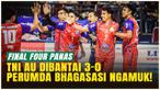 Kejutan besar terjadi di Final Four Livoli Divisi Utama 2025! Perumda Tirta Bhagasasi Bekasi tampil menggila dan menumbangkan TNI AU Electric dengan skor telak 3-0 di GOR Ki Mageti, Magetan.