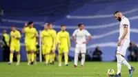 Real Madrid harus tertunduk lesu karena kalah 2-3 dari Villarreal pada pekan ke-28 Liga Spanyol yang berlangsung di stadion Bernabeu (AFP)