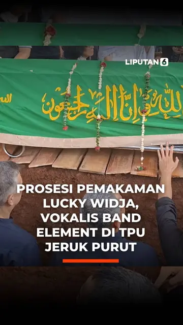 Proses Pemakaman Lucky Widja, Vokalis Band Element di TPU Jeruk Purut