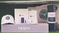 Menilik Oppo Find N2 Flip dan Enco X Edisi Spesial Wimbledon yang Cuma Rilis di Indonesia. (Liputan6.com/ Giovani Dio Prasasti)