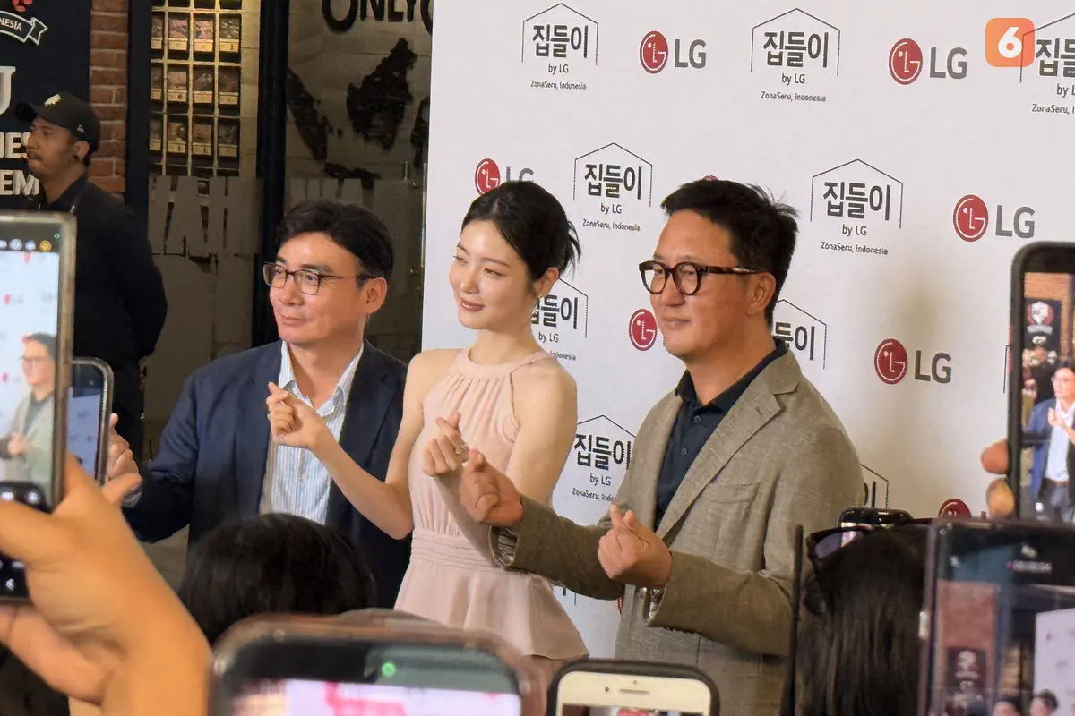 LG Zona Seru 'Housewarming' bersama Shin Ye Eun. Liputan6.com/Iskandar