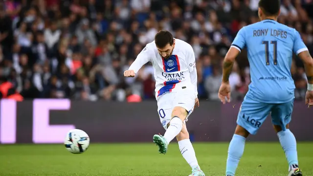 Foto: Lionel Messi Cetak Gol Lagi Buat PSG, Makin Mendekati Torehan Cristiano Ronaldo