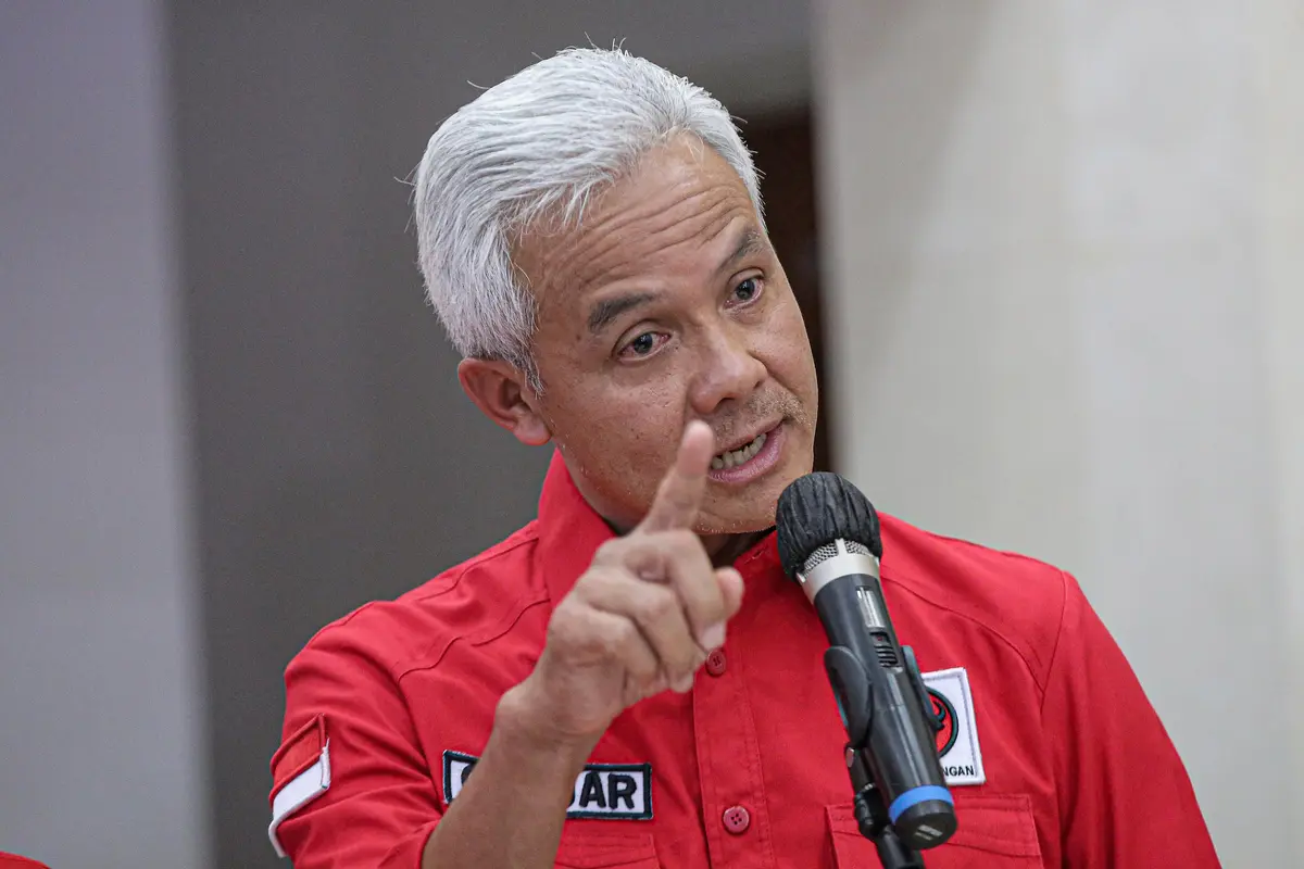 Ekspresi Ganjar Pranowo Usai Pertemuan di DPP PDIP