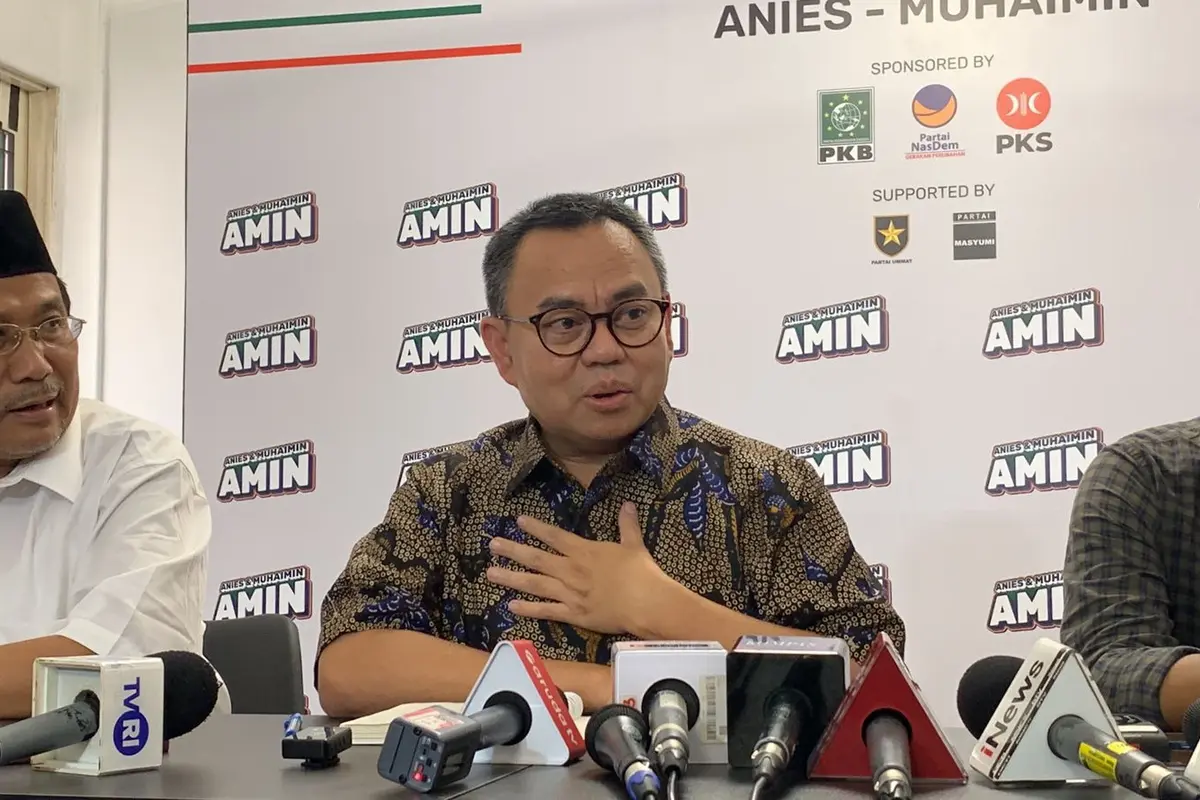 Co-Kapten Ketua Harian Tim Nasional (Timnas) Pemenangan Capres dan Cawapres Koalisi Perubahan Anies Baswedan-Muhaimin Iskandar (AMIN), Sudirman Said (Liputan6.com/Winda Nelfira)