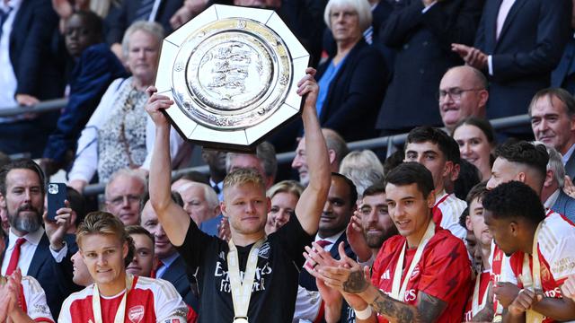 Foto: Penampilan Apik Aaron Ramsdale Saat Membawa Arsenal Juara Community Shield