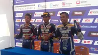 Para pemenang di kelas YCR 1 pada Yamaha Cup Race Singkawang (Liputan6.com/Windi Wicaksono)