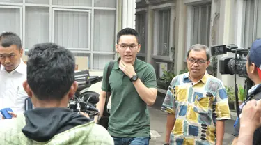 Artis Ben Kasyafani mendatangi kantor KPAI (Komisi Perlindungan Anak Indonesia). Jakarta, (26/6/14) (Liputan6.com/Panji Diksana)
