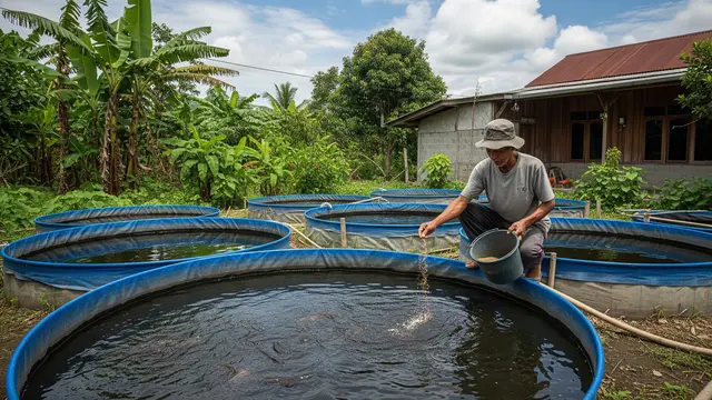 Budidaya Ikan Lele di Kolam Terpal/Gemini AI