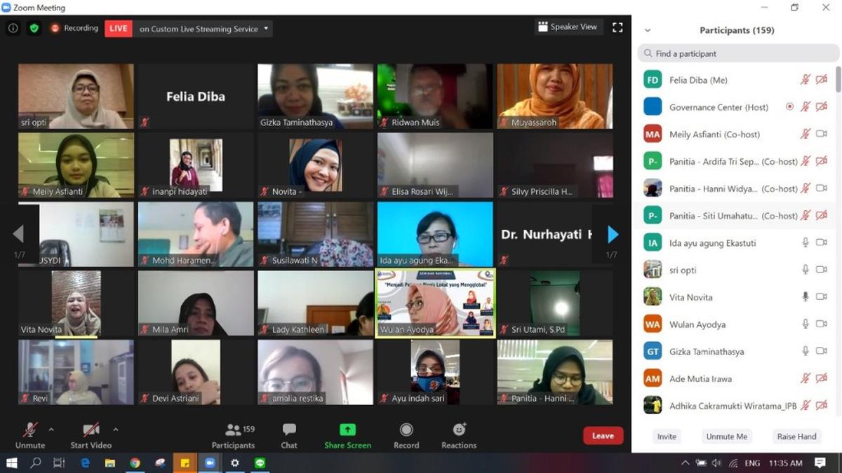 Ratusan Pelaku Umkm Serbu Seminar Nasional Online Universitas Trilogi