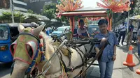Menyusuri Ibu Kota dengan Delman di sela CFD