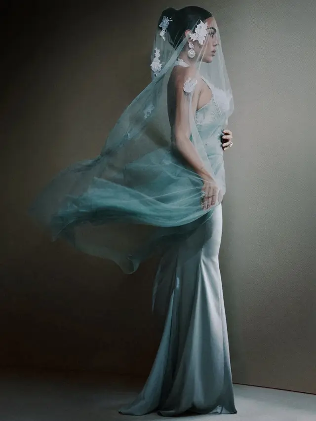 Georgina Rodríguez di Met Gala 2026 pakai gaun biru. [@georginagio]