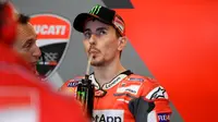 Nasib Jorge Lorenzo sebagai pembalap Ducati akan ditentukan dalam dua balapan MotoGP 2018. (Jean-Francois MONIER / AFP)