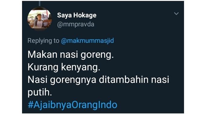 Ajaibnya Orang Indonesia Versi Netizen (Sumber: Twitter)