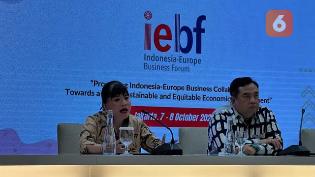Pernyataan pers kepada media terkait IEBF 2024 di Jakarta, Jumat (27/9/2024). (Liputan6.com/Benedikta Miranti)