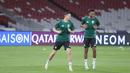 Arab Saudi sementara berada di posisi ketiga klasemen dan akan menjaga kans lolos ke babak selanjutnya. Di sisi lain, Timnas Indonesia dalam misi untuk mendapatkan poin penuh demi bisa terus menjaga asa lolos ke Piala Dunia. (Bola.com/M Iqbal Ichsan)