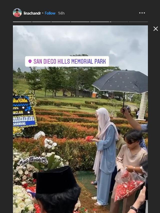 6 Momen Haru Bunga Citra Lestari Kembali Ziarah ke Pusara Ashraf Sinclair