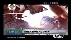 Barang bekas atau limbah besi tua biasanya hanya dibuang dan tidak memiliki nilai tinggi namun kali ini berbeda sebuah besi bekas dimanfaatkan untuk membuat miniatur motor skuter dan moge alias motor gede seperti Harley Davidson yang unik.