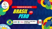 BRASIL VS PERU (Liputan6.com/Abdillah)