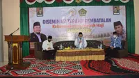 Kementrian Agama dan Komisi VIII DPR RI menggelar sosialisasi bernama Jagong masalah umrah (Jamaroh) di Kabupaten Bangkalan, Jawa Timur