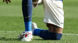 Blaugrana sempat menyamakan kedudukan lewat gol Raphinha pada menit 61 setelah tertinggal 0-1 oleh gol Sandro Ramirez di menit 49. Namun, Fabio Silva memastikan kemenangan Las Palmas dengan gol keduanya pada menit 67. (AP Photo/Joan Monfort)