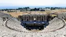 Reruntuhan kota kuno Hierapolis di Denizli, Turki, 6 Agustus 2020. Reruntuhan Hierapolis telah terdaftar sebagai Situs Warisan Dunia UNESCO. (Xinhua/Mustafa Kaya)