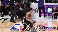 Aksi Spencer Dinwiddie saat Skill Challenge di NBA All-Star 2018 (Dok NBA)