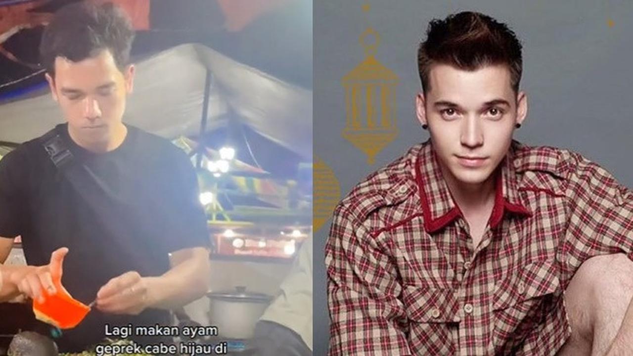 Viral Penjual Ayam Geprek Ini Mirip Stefan William, Bikin Salah Fokus
