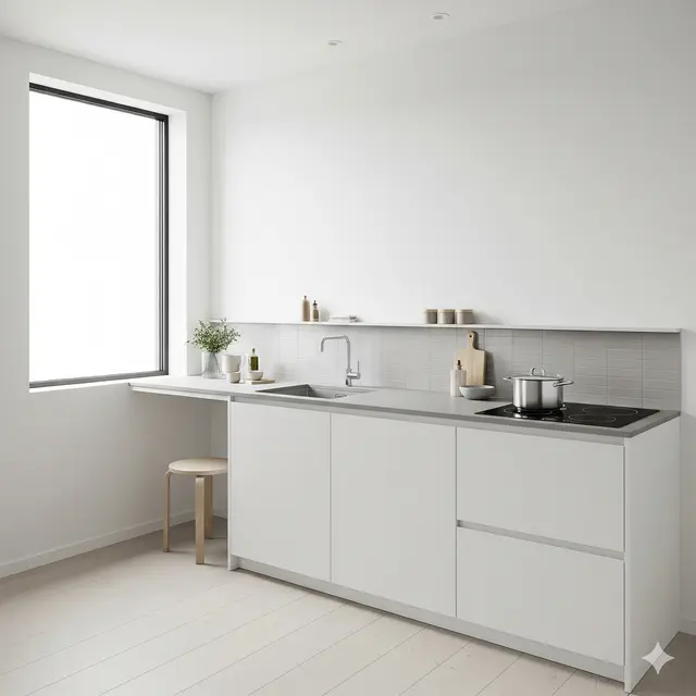 Inspirasi Dapur Minimalis untuk Rumah Tipe 36 Minim Perabot. Gemini