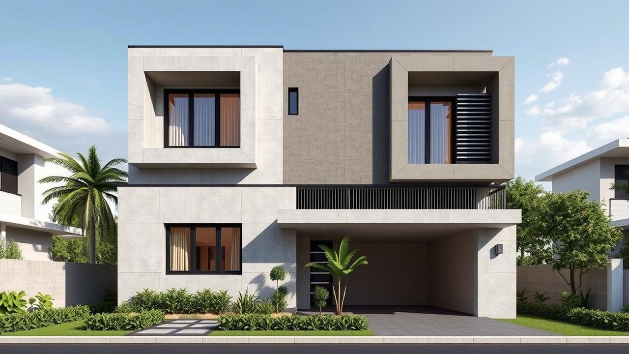 Desain Rumah Minimalis 2 Lantai 6x10 yang Modern