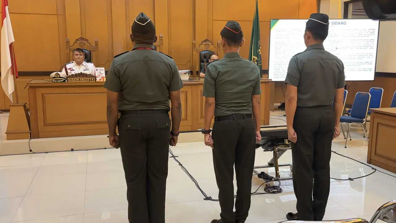 3 Prajurit TNI di sidang vonis pembunuhan Kacab Bank BUMN