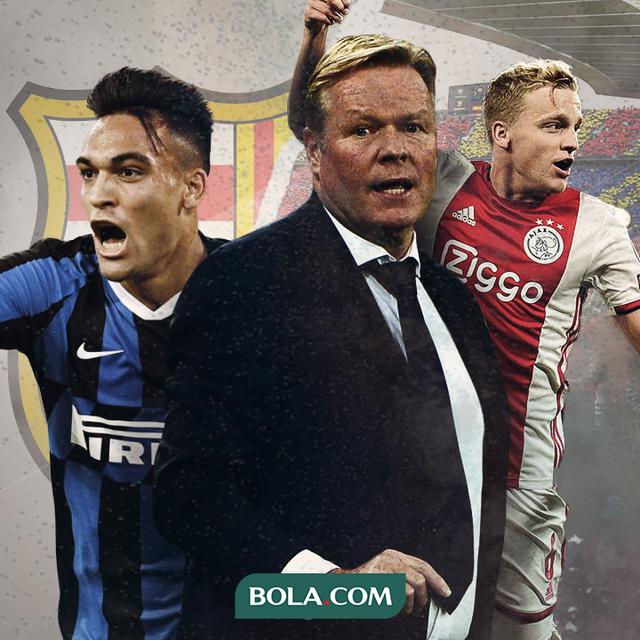 Lautaro Martinez, Ronald Koeman dan Donny van de Beek