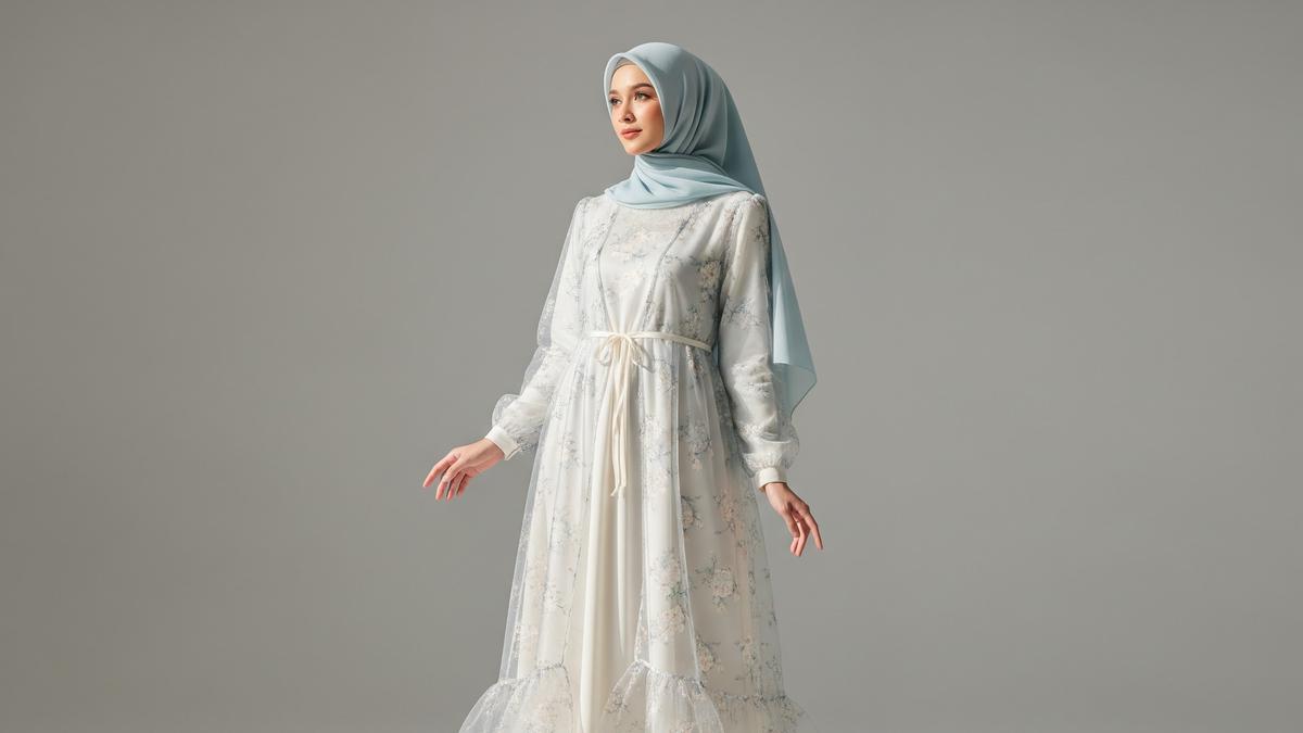 5 Inspirasi Model Gamis Bernuansa Bridgerton untuk Muslimah Modern, Anggun Bak Bangsawan