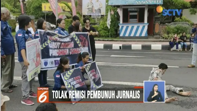 Demontrasi Jurnalis Tolak Remisi Pembunuh Wartawan Bali