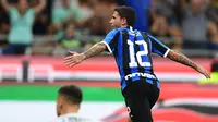 Stefano Sensi merayakan gol Inter Milan ke gawang Udinese. (AFP/Miguel Medina)
