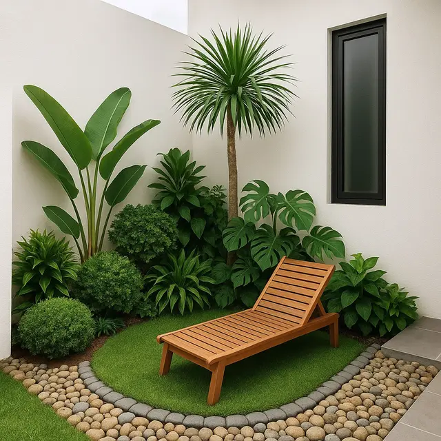 Desain Taman Sudut Rumah Minimalis