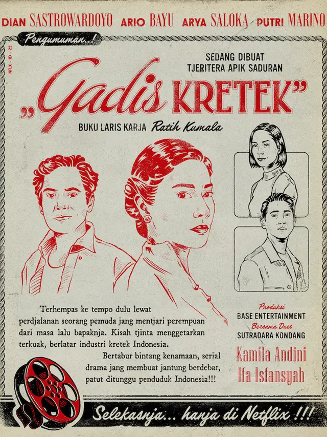 Poster Serial Gadis Kretek. (Foto: Netflix)