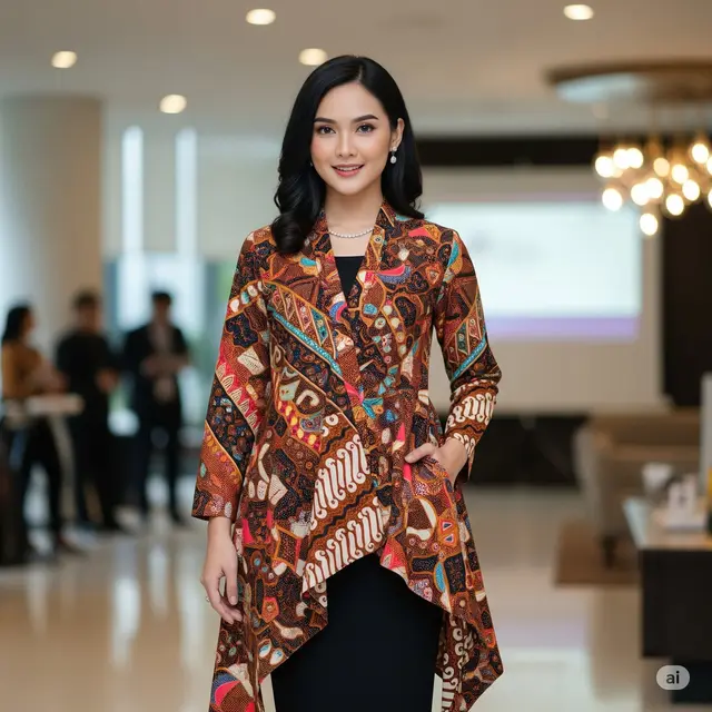 Outer Batik Asimetris