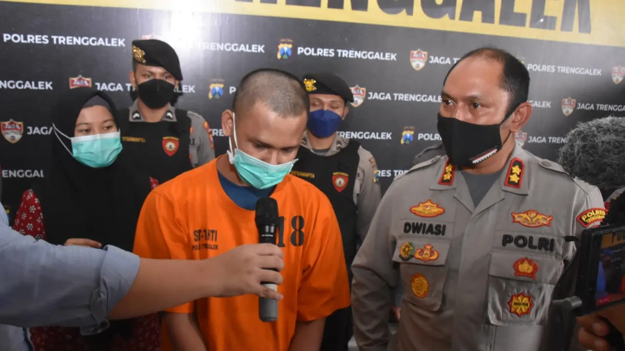 Pelaku penipuan ditangkap Polres Trenggalek (Liputan6.com/istimewa)