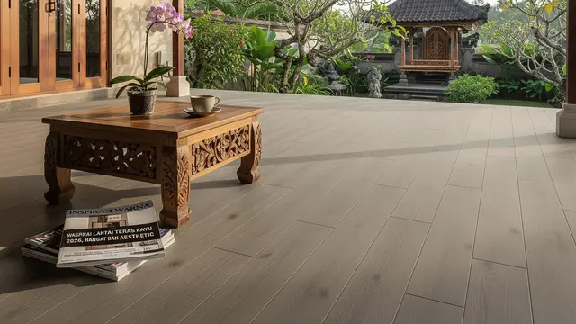 7 Inspirasi Warna Lantai Teras Kayu 2026, Hangat dan Aesthetic