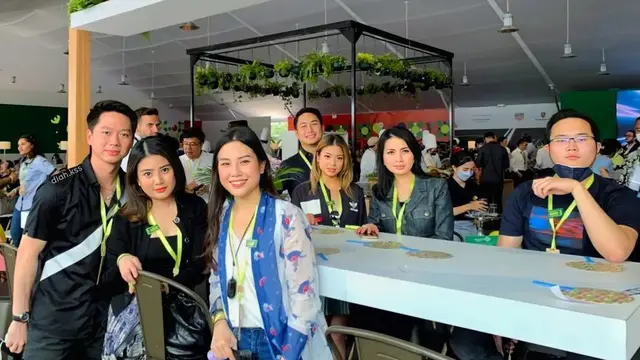 Kevin Sanjaya nonton Formula E 2022 di Jakarta (Foto: Instagram @angelatanoesoedibjo)