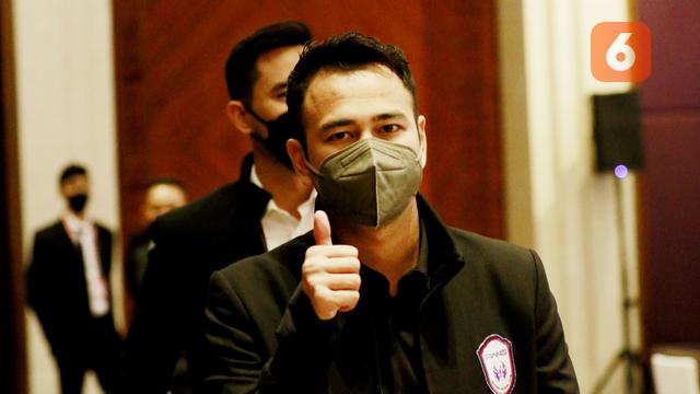 Raffi Ahmad di Kongres Tahunan PSSI 2021