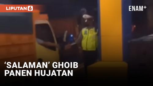 VIDEO: Diduga Lakukan Pungli Ke Sopir Truk, Oknum Polisi Undang Amarah Netizen